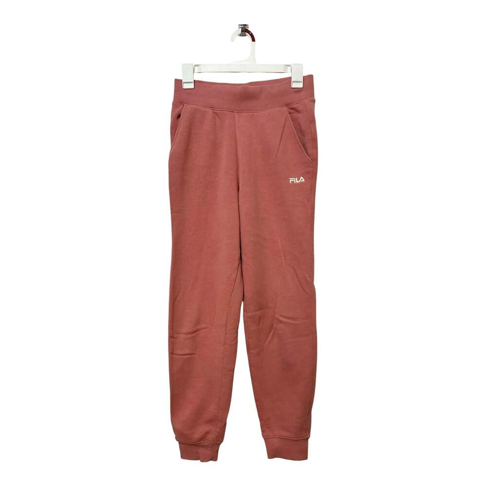 Fila Womens Fleece Joggers Dusty Rose Pink Size XS